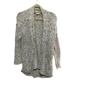 LOFT - Shawl Collar, Cream / Black heather Cardigan - Size S